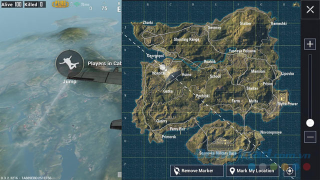 Nhớ quan sát bản đồ khi chơi PUBG Mobile.